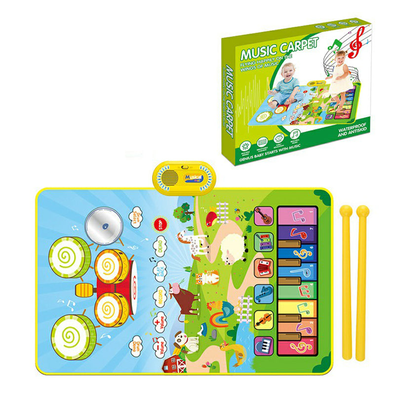 CP5929 Early Educational Toy Toddler Kid Piano Keyboard Drum Play Mat Music Blanket Baby Gift CP5929 Early Educational Toy Toddler Kid Piano Keyboard Drum Play Mat Music Blanket Baby Gift